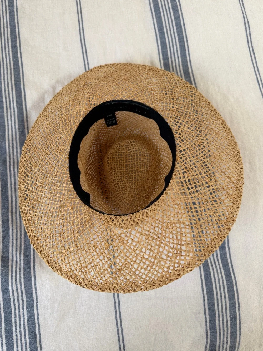 Janessa Leone 100% Straw Raffia Sun Hat Size Small